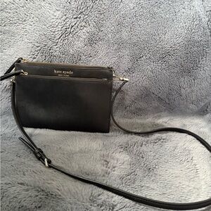 Kate Spade Sleek Black Crossbody Bag